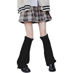 BIFPAST Leg Warmers Harajuku with Lace Button Knit Harajuku Japanese Style Kawaii Lolita Gothic Flared and Loose Fit