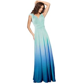 Women Transformer Multi Way Bandage Dress Convertible Bridesmaid Gown in Kuwait