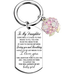 WXCATIM Keychain Gifts For Daughter Daughter Gifts From Mom Gifts For Daughters From Mothers Mothers Day Gifts for Daughter Teen Girls Birthday Accessories Pretty in Saudi Arabia