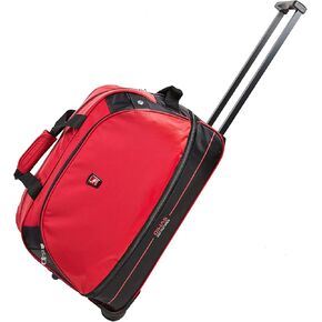 OIWAS Small Rolling Duffle Bag with Wheels Travel Tote Unisex-Adult Short Term Trips Expandable 45L to 55L 22 inch Carry On Luggage