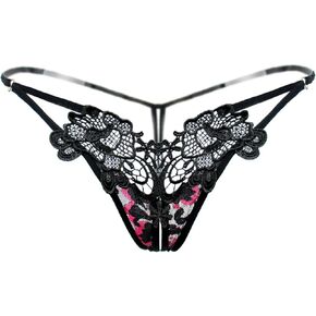 SLITHICE Women Sexy Floral Y-Back G-String Panties