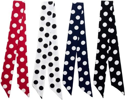 NaSoPerfect 2pcs/3pcs/4pcs Bag Handbag Handle Ribbon Scarf Head Band Hairband Fashion Neck Scarf in Kuwait