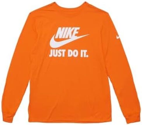 Nike JUST DO IT Graphic Long Sleeve Cotton T Shirt Athletic Fit (as1, alpha, x_l, regular, regular, XX-Large) in Saudi Arabia