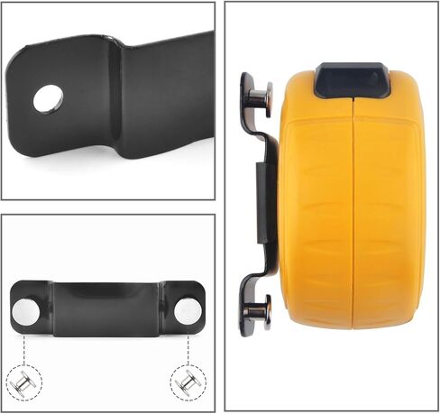 مجموعة مقاطع حامل شريط قياس VAXATO مكونة من 5 قطع، حامل حزام شريط قياس، مشبك حزام قياس الشريط، مشبك شريط قياس معدني مع براغي مناسبة لحافظة الشريط الجلدي وحقيبة جيب الأدوات in Kuwait