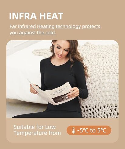 BENEUNDER Long Johns Thermal Underwear for Women Fleece Lined Base Layer Pajama Set in Kuwait