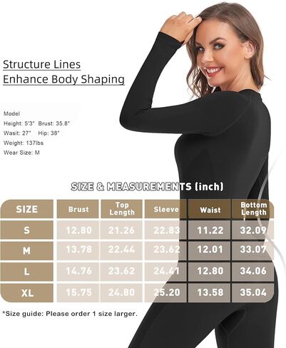 BENEUNDER Long Johns Thermal Underwear for Women Fleece Lined Base Layer Pajama Set in Kuwait