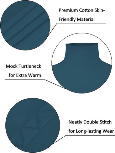 تي شيرت نسائي من TAIPOVE بياقة مدورة وأكمام طويلة من القطن خفيف الوزن كاجوال بطبقة سفلية حرارية قابلة للتمدد in Kuwait