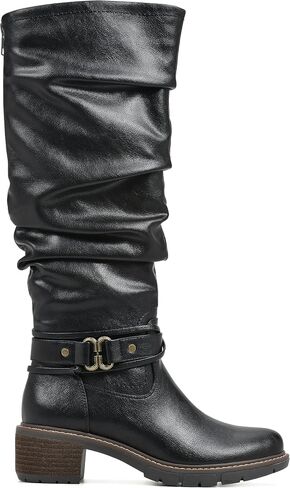 WHITE MOUNTAIN Women's Shoes Crammers Stack-Heeled Tall Boot in Saudi Arabia