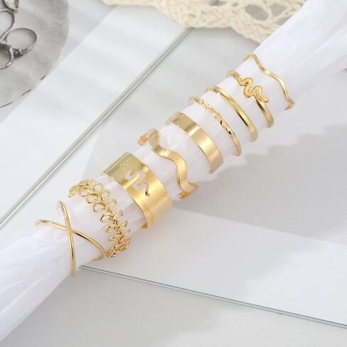 Knuckle Rings Set for Women Girls Snake Chain Stacking Ring Gold Knuckle Rings Set for Women Girls Snake Chain Stacking Ring Vintage BOHO Midi Rings Vintage BOHO Midi Rings for Women Men Hollow Carved Flowers Crystal Rings in Saudi Arabia