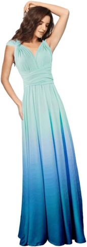 Women Transformer Multi Way Bandage Dress Convertible Bridesmaid Gown in Kuwait