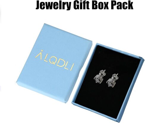 925 Sterling Silver Black Earrings for Men, Natural Black Onyx Stud Earrings for Women Hypoallergenic Perfect Jewelry Gifts in Kuwait