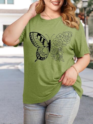 المرأة شروق الشمس غروب الشمس تي شيرت مضحك الرسم عادية كم قصير المحملة طبيعة السفر قميص بلايز in Kuwait