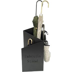 ديليفينغ حامل مظلة اسود لعصا المشي والمظلات، حامل مظلة معدني للمدخل الخارجي والداخلي، مربع، طبقة مزدوجة in Kuwait