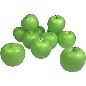 12Pcs Artificial Fruit Fake Simulation Fruit for Home Kitchen Party Photography Prop Wedding Decoration (12Pcs Dark Red Apples)