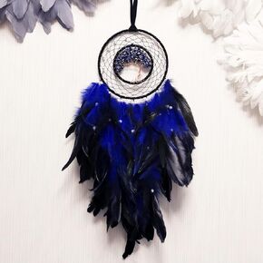 Dream Catchers, Light Blue Dream Catcher Tree of Life Wall Decor, with Colorful Candy-like Beads, Perfect Handmade Dreamlike Dream Catcher for Bedroom Art Craft Gift