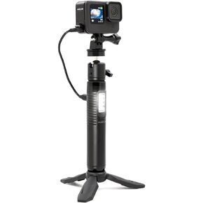 MAXCAM Light Battery Power Tripod Accessories Kit for Gopro HERO12/11/10/9, Bundle Includes Battery Power Grip + LED Fill Light + Tripod + Mini Ball Head + Aluminum Alloy Battery Cover Door in Kuwait