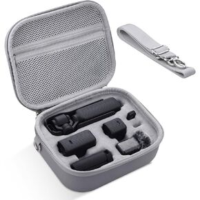 REYGEAK DJI Osmo Pocket 3 Bag, Portable PU Leather Portable Travel Case Carry Bag, Waterproof and Wear-Resistant for Bag/Pocket 3 Creative Combo Accessories with and Other Accessories in Kuwait
