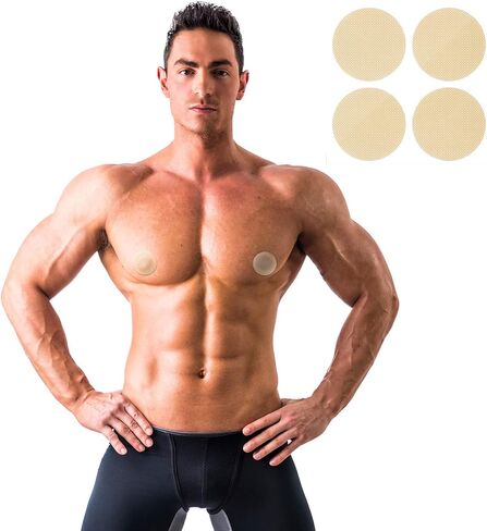 Geyoga 200 قطعة من أغطية الحلمات للرجال، شريط الحلمة، شريط فطائر اللحم للرجال، حل الغضب، فطائر اللحم، مجموعة فطائر يمكن التخلص منها in Saudi Arabia