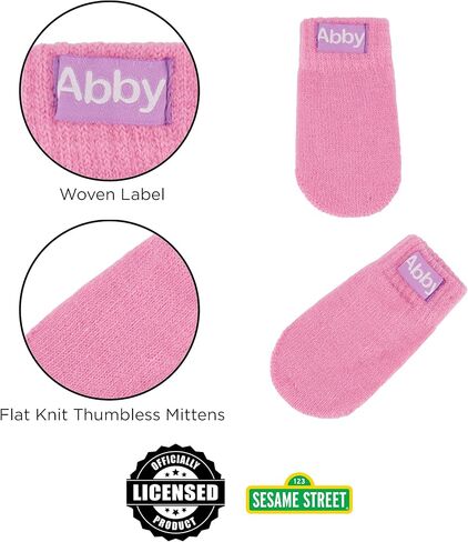 قبعة الشتاء للأطفال والبنات الصغار من سيسامي ستريت، قفازات أو قفازات للأطفال، قبعة أطفال آبي كادابي للبنات من سن 2-4 قبعة للطقس البارد in Kuwait