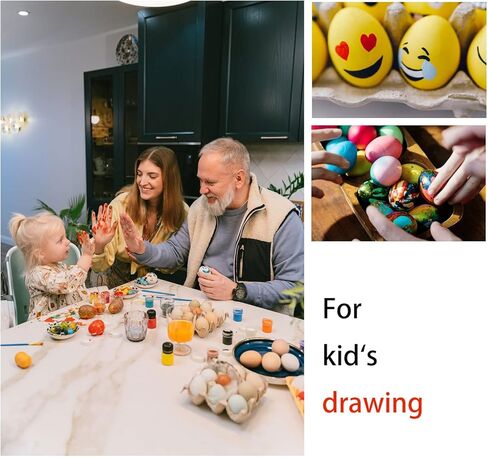 بيض خشبي مزيف، 6 قطع بلونين بيض عيد الفصح الخشبي للحرف اليدوية وعيد الفصح وديكور المنزل من بيجينيوا in Kuwait