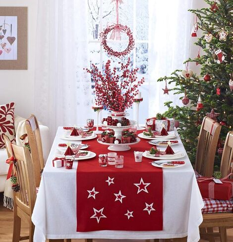 DearHouse 4 حزمة التوت الأحمر الاصطناعي ينبع التوت عيد الميلاد هولي لحرف عطلة المهرجان وديكور المنزل، 26 بوصة التوت العنابي الزهور زينة شجرة عيد الميلاد in Kuwait