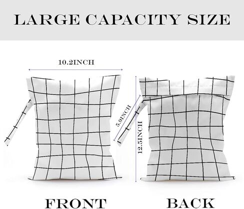 Wet Bag Wet Dry Bag for Swimsuit Travel Beach Pool Stroller Diapers Dirty Yoga Gym Clothes Waterproof Reusable in Saudi Arabia