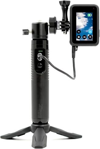 MAXCAM Light Battery Power Tripod Accessories Kit for Gopro HERO12/11/10/9, Bundle Includes Battery Power Grip + LED Fill Light + Tripod + Mini Ball Head + Aluminum Alloy Battery Cover Door in Kuwait