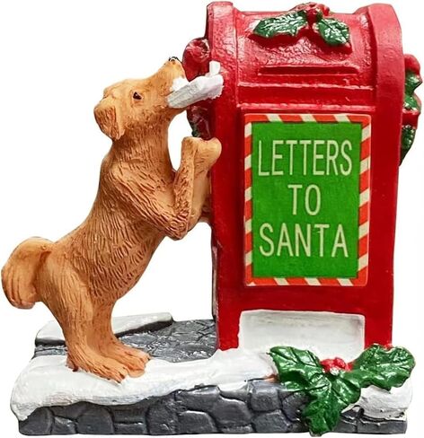 إكسسوارات قرية عيد الميلاد، تماثيل عيد الميلاد لصندوق البريد، زينة عيد الميلاد الجرو اللطيفة، مجموعات قرية عيد الميلاد من الراتنج زينة عيد الميلاد، منصات عرض قرية عيد الميلاد in Kuwait