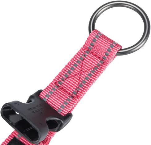 EXCELLENT ELITE SPANKER Reflective Dog Collar Classic Breathable Nylon Adjustable Pet Collar with Quick Release Buckle for Boy Girl Male Female Puppies Small Medium Large Dogs Training(Black-S) in Kuwait