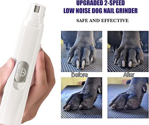 Dremel Dog Nail Grinder Small Medium Dogs Cats-Quiet Professional 2-Speed Nail File Buffer-Cat Claw Trimmer for Kitten-Puppy Toenail Polish Clipper-Electric Paw Filer Trimming Tool-Pet Grooming Kit in Kuwait