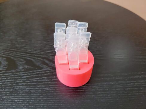 Round Eye Drop Vial Holder - Holds Seven (7) Vials - Perfect to Help Keep Track of Your Daily Usage, While Keeping Eye Drop vials Upright & conveniently Available - Made in USA - Znet3D (Pink) in Saudi Arabia
