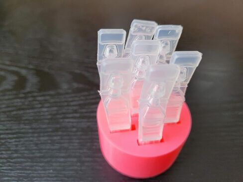 Round Eye Drop Vial Holder - Holds Seven (7) Vials - Perfect to Help Keep Track of Your Daily Usage, While Keeping Eye Drop vials Upright & conveniently Available - Made in USA - Znet3D (Pink) in Saudi Arabia