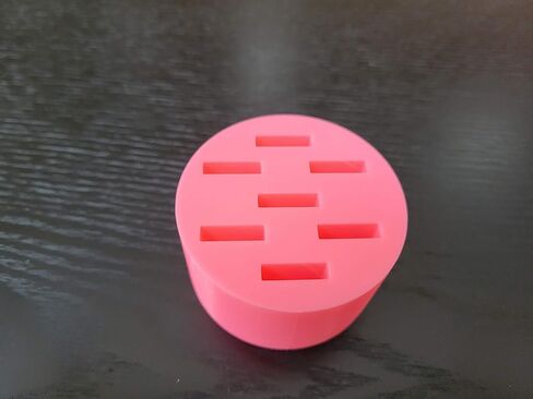 Round Eye Drop Vial Holder - Holds Seven (7) Vials - Perfect to Help Keep Track of Your Daily Usage, While Keeping Eye Drop vials Upright & conveniently Available - Made in USA - Znet3D (Pink) in Saudi Arabia