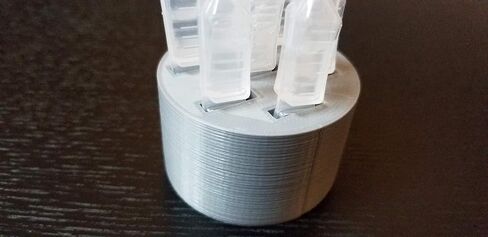 Round Eye Drop Vial Holder - Holds Seven (7) Vials - Perfect to Help Keep Track of Your Daily Usage, While Keeping Eye Drop vials Upright & conveniently Available - Made in USA - Znet3D (Pink) in Saudi Arabia
