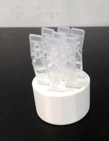 Round Eye Drop Vial Holder - Holds Seven (7) Vials - Perfect to Help Keep Track of Your Daily Usage, While Keeping Eye Drop vials Upright & conveniently Available - Made in USA - Znet3D (Pink) in Saudi Arabia