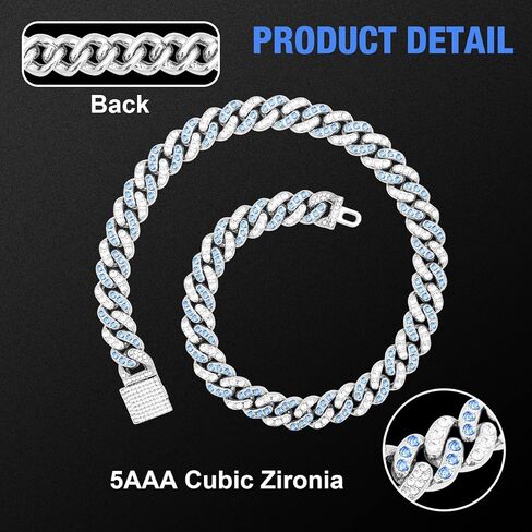 Dog Chain Silver Cuban Collars,Walking Silver Dog Metal Chain Choke Collar with Design Secure Buckle,Pet Cuban Crystal Collar Necklace Accessories for Small Medium Dogs Cats (Sliver-Pink, 10inch) in Kuwait