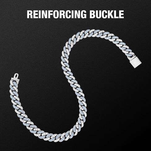 Dog Chain Silver Cuban Collars,Walking Silver Dog Metal Chain Choke Collar with Design Secure Buckle,Pet Cuban Crystal Collar Necklace Accessories for Small Medium Dogs Cats (Sliver-Pink, 10inch) in Kuwait