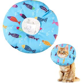 Cat Cone Collar Soft Cute Adjustable Cat Donut Recovery Collar in Kuwait
