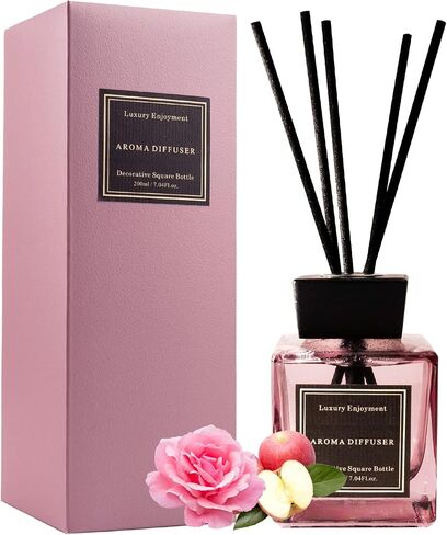 انغمس في العطر الفاخر مع ناشر رائحة الفاوانيا ريد، ناشر الروائح المنزلية، ناشر البخور الفاخر لديكور منزلك، 7.04 أونصة - أرجواني in Kuwait