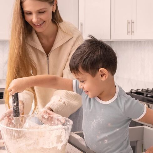 مساعد مقعد المطبخ الخشبي للأطفال من ميلارد، قابل للطي - للأطفال والصغار (أبيض) in Kuwait