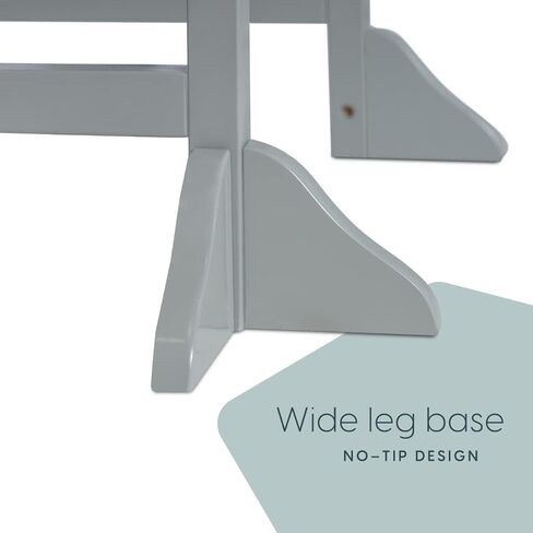 مساعد مقعد المطبخ الخشبي للأطفال من ميلارد، قابل للطي - للأطفال والصغار (أبيض) in Kuwait