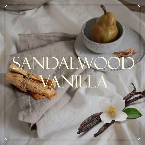 مجموعة ناشرات خشب الصندل وقصب الفانيليا من سالكينج، ناشر معطر بعصي، 7.4 أونصة، ناشر قصب الزيوت العطرية للرجال للمنزل، مجموعة أعواد ناشر الزيوت، ناشر عطر منزلي، رائحة ذكورية in Kuwait