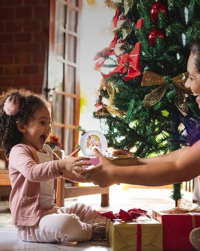 J JHOUSELIFESTYLE Unicorn Snow Globe - Color Changing Musical Snow Globes for Girls Kids 100mm in Kuwait