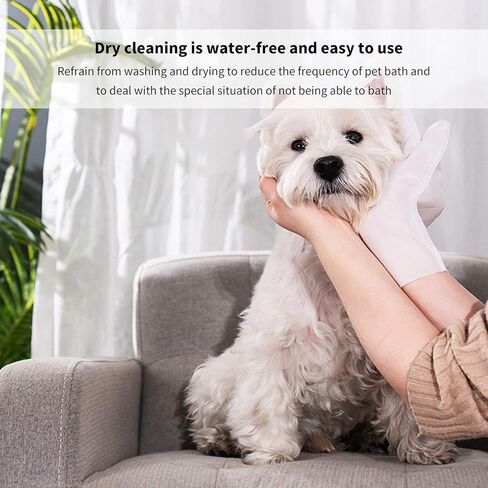 فاتدا مناديل مبللة للعناية بالحيوانات الأليفة للكلاب والقطط 6 قطع، مناديل مبللة للكلاب، مناديل مبللة للقطط، مناديل مبللة للحيوانات الأليفة بدون شطف، قفازات تدليك للاستعمال مرة واحدة، تنظيف الحيوانات الأليفة وغسل الحيوانات الأليفة، مصنوعة من القطن، حمام سه in Kuwait