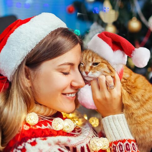 زي زي عيد الميلاد للقطط والكلاب: زي عيد الميلاد للقطط، زي عيد الميلاد لجرو القطط، سترة قطط، ملابس زينة عيد الميلاد للعام الجديد، لوازم حفلات عيد الميلاد، إكسسوارات ملابس الرأس in Kuwait