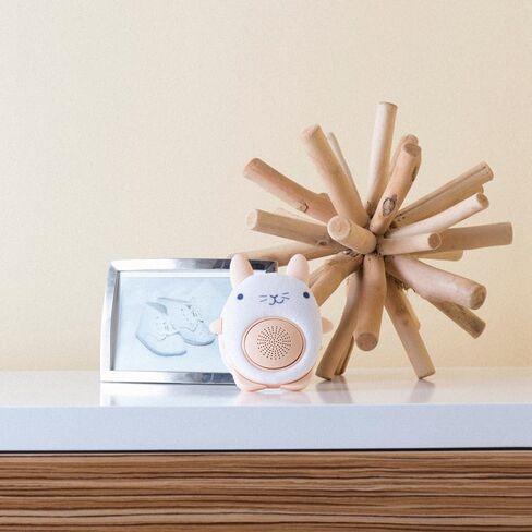 مهدئ نوم الأطفال المحمول من WavHello - مكبر صوت بلوتوث قابل لإعادة الشحن وسماعات صوت للسفر رائع لأسرة الأطفال وعربات الأطفال ومقعد السيارة والمزيد - Ollie The Owl Soundbub، رمادي in Kuwait