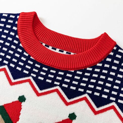Toddler Boys Girls Christmas Sweater Ugly Xmas Knit Sweatshirt Kids Pullover Cotton Warm Tops 2-6 Years in Saudi Arabia