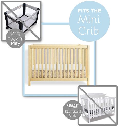 ميليارد غطاء مرتبة سرير صغير من الميموري فوم - مقاس لسرير بورتا - لا يناسب ساحة اللعب او سرير الاطفال القياسي in Kuwait