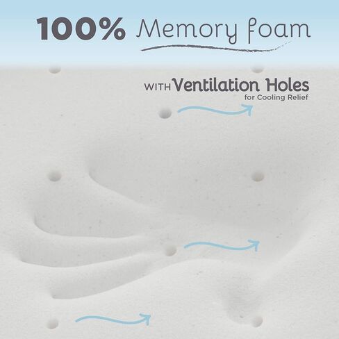 ميليارد غطاء مرتبة سرير صغير من الميموري فوم - مقاس لسرير بورتا - لا يناسب ساحة اللعب او سرير الاطفال القياسي in Kuwait