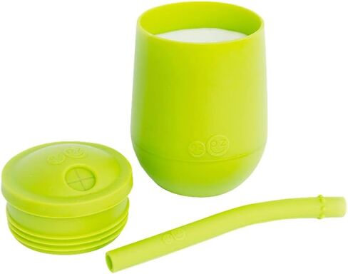 ezpz Tiny Cup (Blush/Mauve) - 4 months+ - 100% Silicone Training Cup | 100% Silicone Training Cup for Infants - Designed by a Pediatric Feeding Specialist - Baby-Led Weaning Essentials & Baby Gift in Saudi Arabia